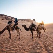 Camel Riding in Morocco. Only a two hour flight from Barcelona